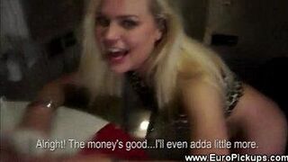 Party girl flashes her pussy for cash - porn video