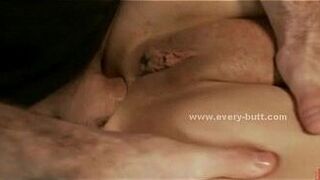 Brunette sex slave in cage and punished in extreme rough anal sex video - porn video