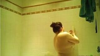 hidden spy cam of my ex in the shower - porn video