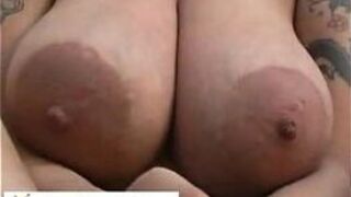 Hot pregnant Vicky with perfect huge natural tits - porn video