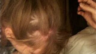 amateur blonde girl cell phone blowjob - porn video