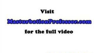 Blonde stockings babe makes herself wet - porn video