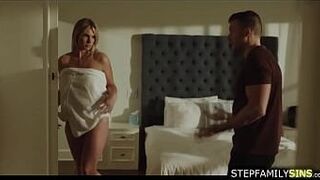 Big tits stepmom in law deepthroating stepdaughters husband - porn video