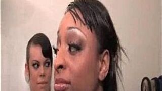 White Dicks in a Black Mouth - porn video