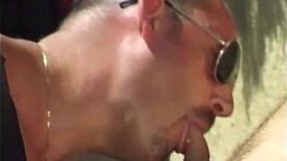 Filthy muscled daddies stuffing tight holes in hardcore threeway - porn video