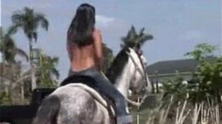 ToplessTeenOnHorse - porn video